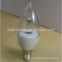 New Arrival E14 Aluminium and plastic led candle bulb with CE & RoHS